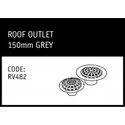 Marley Rainwater Roof Outlet 150mm - RV482